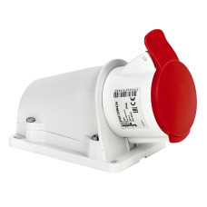 Розетка настінна, гвинтова, 32А, 3P+E, IP44, 380-415В, Schneider Electric PKF32W434