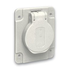 Розетка побутова, SСHUKO, сіра, 65Х85, 250В/16А, 2P+E, IP54, Schneider Electric PKS61G