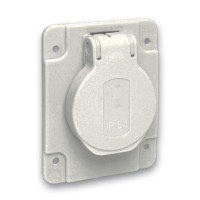Розетка побутова, SСHUKO, сіра, 65Х85, 250В/16А, 2P+E, IP54, Schneider Electric PKS62G