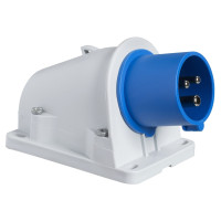Настенная вилка, безвинтовая, 32A, 2P+E, IP44, 200-250В, Schneider Electric PKX32W423
