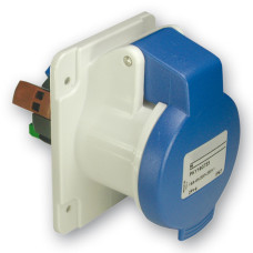 Розетка для встановлення у щит, безгвинт, 16А, 2P+E, IP44, 100-130В, Schneider Electric PKY16G423