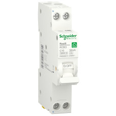 Дифференциальный автомат 6kA 1M 1P+N 10A C 30mA А, Resi9 Schneider Electric R9D88610