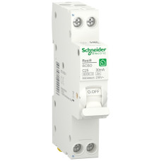 Дифференциальный автомат 6kA 1M 1P+N 25A C 30mA А, Resi9 Schneider Electric R9D88625