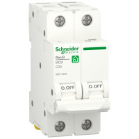 Автоматический выключатель 6kA 2P 20A C, Resi9 Schneider Electric R9F12220