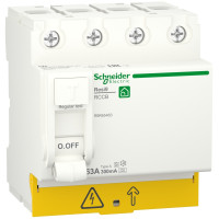 Устройство защитного отключения 4P 63A 300mA А-S, Resi9 Schneider Electric R9R65463