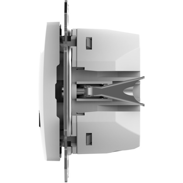 Розетка USB подвійна А+С, 3А, 45Вт, 230В, Білий, Sedna Design SDD111404