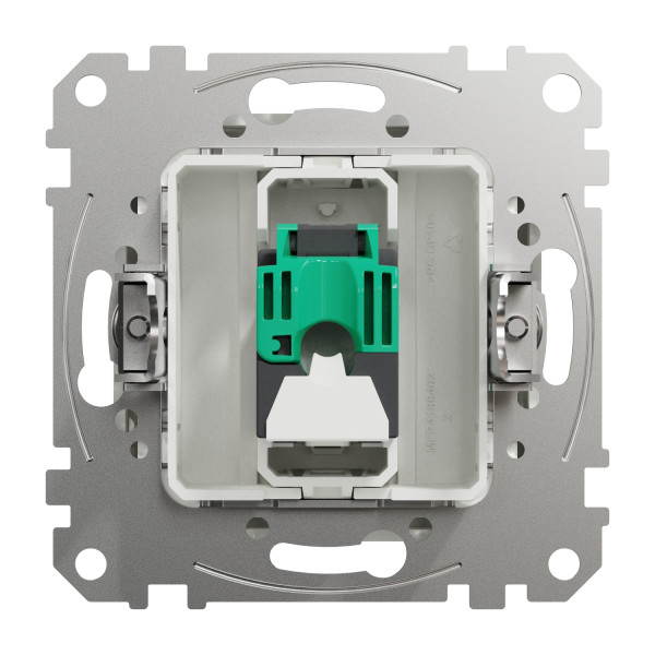 Комп'ютерна розетка RJ45, кат. 5e, неекр. UTP, Білий, Sedna Design SDD111451