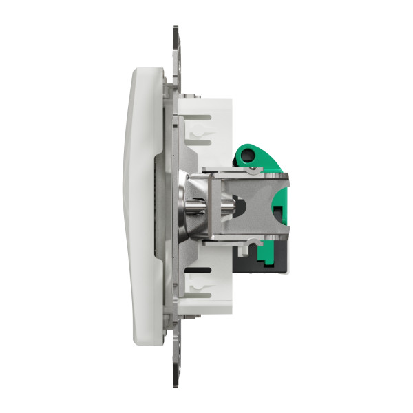 Комп'ютерна розетка RJ45, кат. 5e, неекр. UTP, Білий, Sedna Design SDD111451