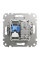 Комп'ютерна розетка RJ45+TV, кат. 6, неекр. UTP, Білий, Sedna Design SDD111469T