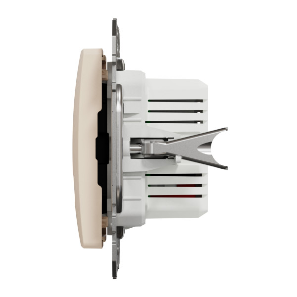Розетка USB двойная А+А, 2.1А, 230В, Бежевый, Sedna Design SDD112401