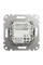 Розетка USB двойная А+C, 2.4А, 230В, Бежевый, Sedna Design SDD112402