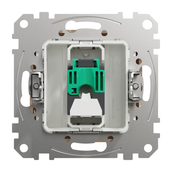 Комп'ютерна розетка RJ45, кат. 5e, неекр. UTP, Бежевий, Sedna Design SDD112451