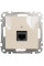 Комп'ютерна розетка RJ45, кат. 6, неекр. UTP, Бежевий, Sedna Design SDD112461