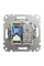 Комп'ютерна розетка RJ45+TV, кат. 6, неекр. UTP, Бежевий, Sedna Design SDD112469T