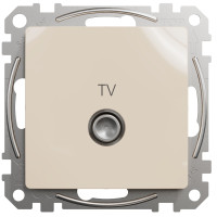 Розетка TV оконечная, 4дБ, Бежевый, Sedna Design SDD112471