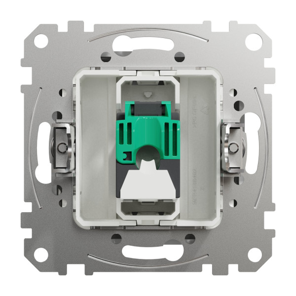 Комп'ютерна розетка RJ45, кат. 5e, неекр. UTP, Алюміній, Sedna Design SDD113451