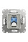 Комп'ютерна розетка RJ45, кат. 6, неекр. UTP, Алюміній, Sedna Design SDD113461