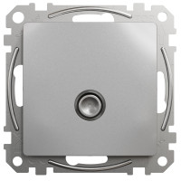 Розетка TV оконечная, 4дБ, Алюминий, Sedna Design SDD113471