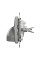 Розетка кабельна, 25А-250В, Алюміній, Sedna Design SDD113903