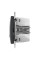 Розетка USB подвійна А+C, 3А, 45Вт, 230В, Чорно-сірий, Sedna Design SDD114404