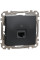 Комп'ютерна розетка RJ45, кат. 5e, неекр. UTP, Чорно-сірий, Sedna Design SDD114451