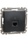 Комп'ютерна розетка RJ45, кат. 6, неекр. UTP, Чорно-сірий, Sedna Design SDD114461