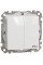 Двохклавішний вимикач IP44, 10А-250В, Білий, Sedna Design SDD211105