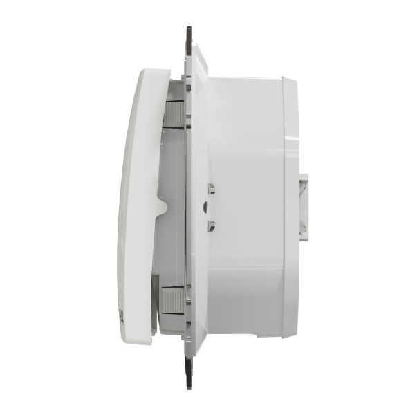 Одноклавишный проходной переключатель IP44, 10А-250В, Белый, Sedna Design SDD211106