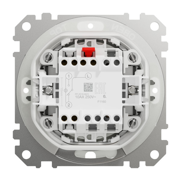 Одноклавішний прохідний перемикач IP44, 10А-250В, Бежевий, Sedna Design SDD212106