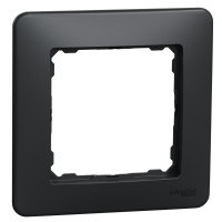 Рамка 1-постовая, Черно-серый, Sedna Design SDD314801