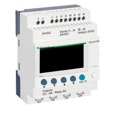 ІНТЕЛЕКТ.РЕЛЕ 12ВХ/ВИХ,ДИСПЛ+ГОДИН,=24В Schneider Electric SR2B121BD