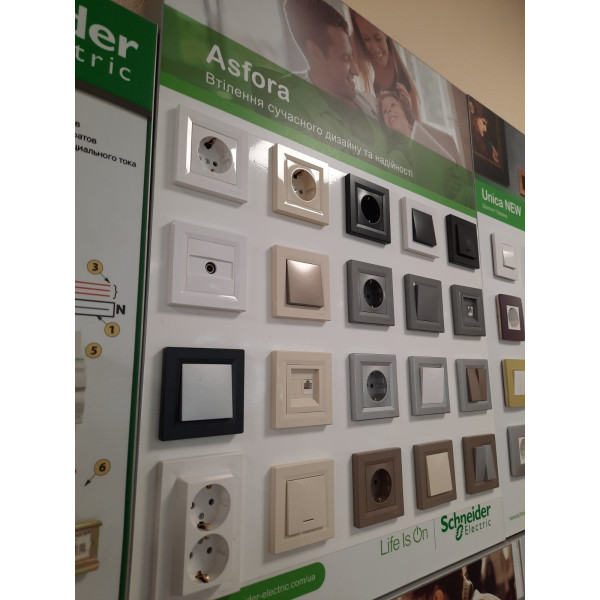 Розетка комп'ютерна, RJ45, кат.5е, UTP, Біла, Asfora EPH4300121
