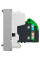 Розетка компьютерная RJ45, одинарная, кат.5e UTP, 2 модуля, алюминий, Unica NEW NU341130