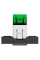 Розетка компьютерная RJ45, одинарная, кат.5e UTP, 2 модуля, антрацит, Unica NEW NU341154