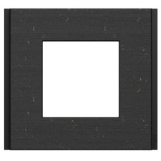 Рамка 1-постовая, Черная бумага, Schneider Unica NEW Deco Material NU600274