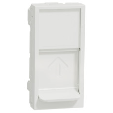 Центральная панель RJ45 Keystone/Sistimax, 1 модуль, белый, Unica NEW NU946018