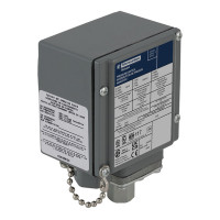 Реле тиску 9012G, фіксована шкала, 1 поріг, від 5,0 до 250 PSIG, Telemecanique 9012GDW6E3