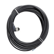 Гніздовий роз'єм кутовий, M12, 4 контакти, кабель PUR 5 м, Telemecanique XZCP1241L5S23