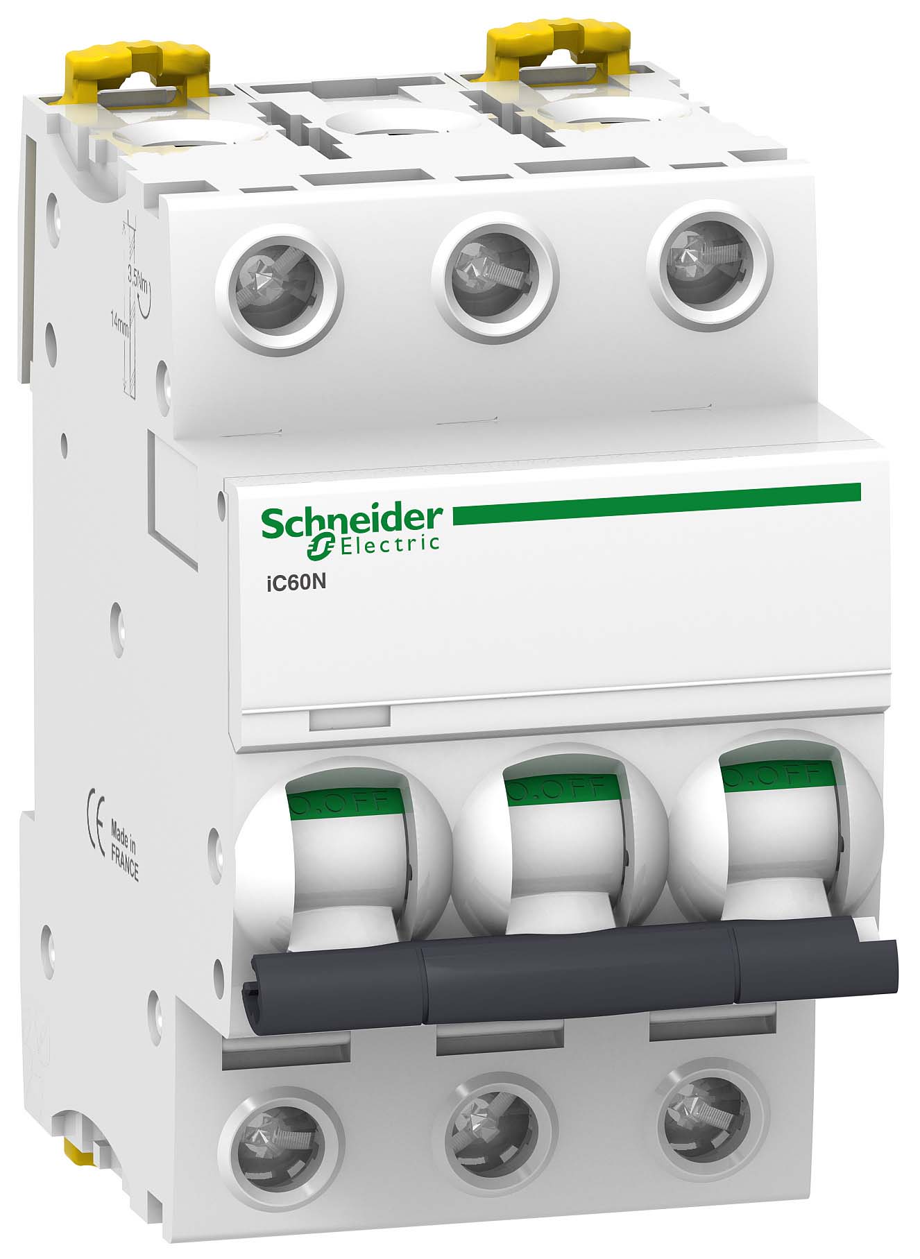 Автоматичний вимикач iC60N 3P 10A C Schneider Electric A9F79310
